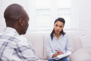 therapist guiding patient in emdr therapy for addiction