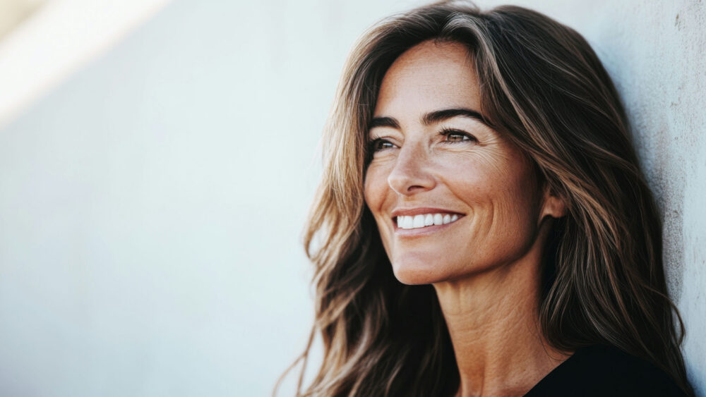 Smiling woman feeling confident after treatment for polysubstance addiction